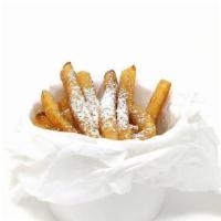 Funnel Cake Fries · Crispy funnel cake 