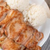 Hawaiian Bbq Chicken · (Meal) Comes with 2 scoops of rice and 1 scoop of macaroni salad