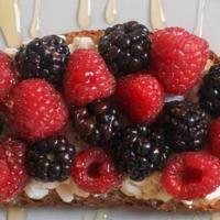 Berry Toast · Cottage cheese, berries and honey.