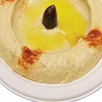 Hummus + 2 Pitas · Original classic hummus of blended chickpeas, tahini, olive oil, fresh garlic and lemon juic...