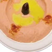 Red Pepper Hummus + 2 Pitas · Original classic hummus of blended chickpeas, tahini, olive oil, fresh garlic and lemon juic...