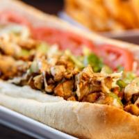Chicken Cheesesteak With Bacon · Our original chicken cheesesteak with crispy bacon.