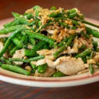 E15 Mr Bean · Green beans stir fried in house sauce with your choice of. chicken, beef, pork or tofu (fres...