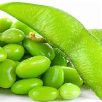Edamame · Lightly salted boiled soy beans.