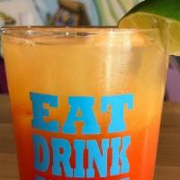 Bahama Mama · Malibu Rum, Bacardi Rum, Orange Juice, Pineapple Juice and a splash of grenadine. Served in ...