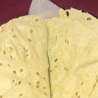 Papadum · Light and airy lentil wafers.