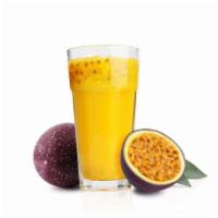 Mango-Passion Fruit Smoothie · Fresh Smoothie made with Passion fruit, mango and sugar.