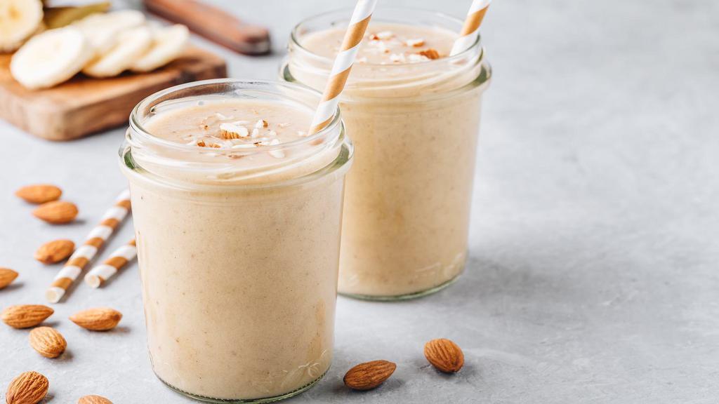 Sunny Banana-Oat Fiber Smoothie · Fresh Smoothie made with Fresh bananas plus all the natural goodness of oat fiber to help with digestion and promote good heart health. No added sugars.