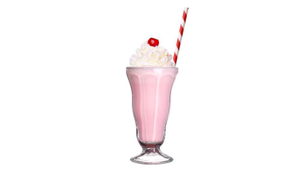 Strawberry Milkshake · Delicious Milkshake made with Strawberry Ice Cream.