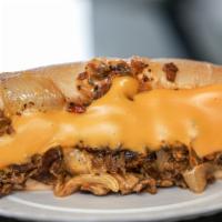 Rai'S Cheesesteak · Amoroso |  shaved beef | sautéed onions | choice of whiz, provolone, or American cheese | fr...