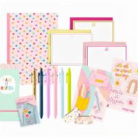 Stationery Lover Kit · Notebook, taskpad, 6 pack of Jotters, set of letterpress cards, enamel pin, washi tape, and ...
