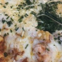 Baked Ziti · Ricotta and mozzarella cheese, with marinara sauce.