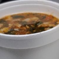 Frijoles Charros · Beans made with our special sazon, mixed veggies, and bacon.