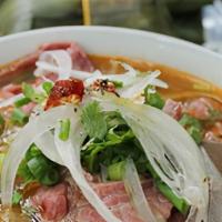 Bun Bo Hue  · Spicy Vietnamese Beef Noodle Soup. **Spicy Paste is on the side, not in the broth**