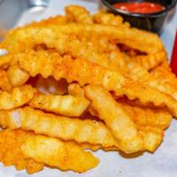 Crispy Fries · Seasoned or unseasoned crispy crinkle-cut fries.