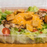 Chicken Salad · Fresh lettuce, tomato & green pepper, tossed with sliced grilled chicken breast, topped with...