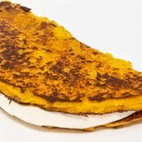 Cheese Cachapa · Venezuelan sweet corn cake, 