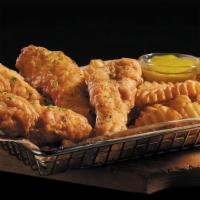 Chicken Tenders · Served with honey mustard dressing or with mild or hot buffalo sauce with choice of ranch or...
