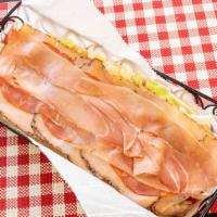 Special Italian · With cooked ham, genoa salami, capicola, hard salami, pepper ham, prosciutto, provolone, let...