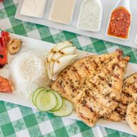Grilled Chicken Breast · Fresh cut from all organic halal chicken by our professional butcher, and marinated with our...