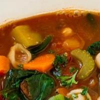 Minestrone · Italian vegetable soup that is delicious and healthy for you.