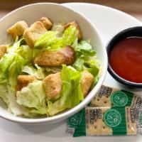 Lettuce Salad · Lettuce, Croutons and Crackers.