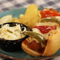 Loaded Italian Sausage  · Italian sausage sandwich with homemade marinara, melted mozzarella cheese, and roasted bell ...