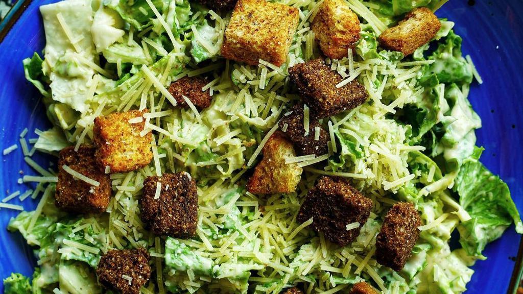 Cesar Salad · Lettuce, Parmesan cheese, croutons bread and Cesar dress.