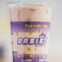 Milk Tea · The traditional milk tea made with fresh brewed tea, non dairy creamer and your choice of fl...