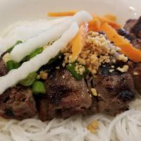 Bun Bo Hue · Beef on rice vermicelli in hue style. Spicy.