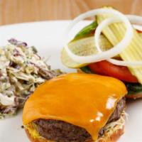 Traditional Cheeseburger · cheddar cheese, all the fixin’s, with ketchup & French’s mustard
