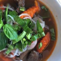 Beef Stew · tender beef shank, carrots, lemongrass, ginger, basil, star anise