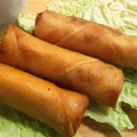 Cha Gio (3 Rolls) · Egg rolls served with sweet chili sauce.
