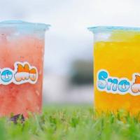 Slushies · Drinkable sno cone made with only flavor and ice (no creamer)