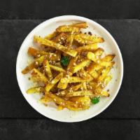 The Parmesan Trap Fries · Oh you fancy huh? Signature golden french fries tossed in parmesan and garlic... You're in h...
