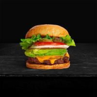 Sweet Home Avocado Burger · Seasoned half-pound angus patty perfectly cooked to medium, topped with avocado & your choic...