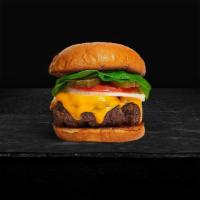 Calamitous Cheddar Burger · Seasoned half-pound angus patty perfectly cooked to medium, topped with your choice of chees...