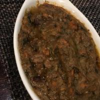 Legume (Vegetable Stew) · An assortment of well seasoned and braised organic vegetables that have been put together an...