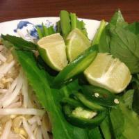 P18 Phở Chay · Seasonal vegetables in a light vegetarian broth. No substitution.