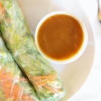 Fresh Salad Rolls  · Tofu, lettuce, bean sprouts, cilantro, carrots, and rice noodles wrapped in clear rice paper...