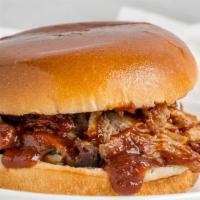 Pulled Pork Sandwich · Farm raised pork, slow smoked and hand pulled.
