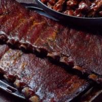 Half Rack Ribs · Extra meaty, these pork ribs are rubbed and slow-smoked until just the right amount of bite ...