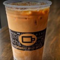 Iced Chai Latte · Spiced or vanilla. Calories: 108 | 207 | 360.