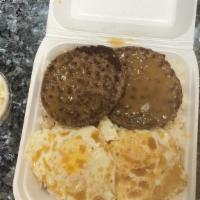 Loco Moco · Hamburger patties over rice covered with brown gravy and topped with eggs
- (Meal) Comes wit...