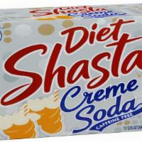 Shasta Diet Creme Soda · 12oz Diet Creme Soda Shasta, guilt free yet full of flavor, reward yourself with Shasta’s sw...