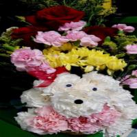 Its Ocelotl / Jaguar · 3 pieces explorer red roses, 5 pieces mini carnation, 10 pieces single carnation white, 2 pi...