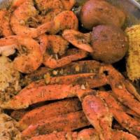 1 Lb Snow Crab Combo · 1/2 lb shrimp, no head and 1 lb snow crab combo. Choose a spice level. Choose 1: mild, mediu...