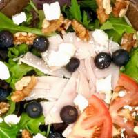 Greek Salad · Smoked Turkey, Feta Cheese, Tomato, Walnut, Blueberry