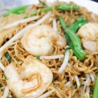 Kopitiam Noodle · Braised wonton noodle with shrimp, fish cake, U-choy and bean sprout in brown sauce.