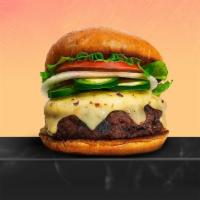 Jalapeño Abduction Burger · ½ pound of ground chuck. Hold up. You know this one is spicy? Yes? Alright go ahead: topped ...